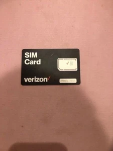 NOWA KARTA SIM VERIZON 4G LTE,5G PASUJE DO WSZYSTKICH TELEFONÓW POTRÓJNIE WYCIĘTA WSTĘPNIE/OPUBLIKOWANA PLAN - Zdjęcie 1 z 2