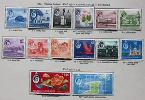 Trinidad & Tobago QEII 1960-67 set of 15 SG284-97 Mounted Mint - Picture 1 of 2