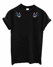 Nautical Swallow UNISEX top Swallows swift print Tshirt sailor luck