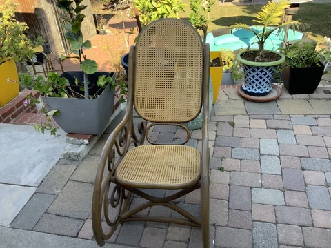 Vintage Bentwood Rocking Chair Cover