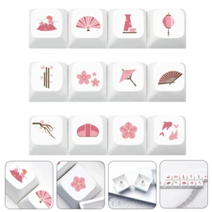 12 Pcs Tastenkappe Für Mechanische Gaming-Tastatur Schlüssel Abdeckkappen - Bild 1 von 12