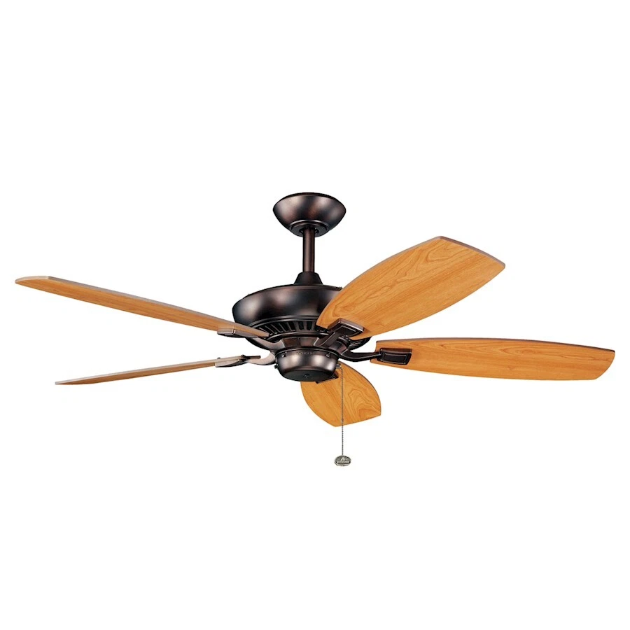 Kichler Canfield 52" Fan, Oil Brsh Bronze, Cherry/Light Walnut - 300117OBB - Image 1 of 1