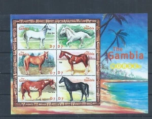 Gambia stamps. 2000 Horses of the World part set MNH SG 3786a (AA756) - Picture 1 of 2