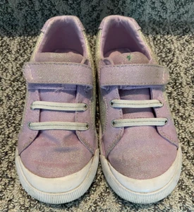 Stride Rite size 9.5 Purple Glitter Sneakers - Picture 1 of 11