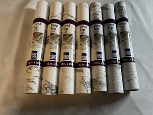 Magic Cover Non-Adhesive Shelf Liner, 12 in. x 30 in, Marble Gray - Lot Of 7 - Picture 1 of 7