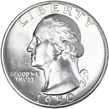 1950 S Washington Quarter 90% Silver BU US Coin See Pics A794