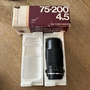 Vintage CPC Phase 2 CCT 75-200mm 1:4.5 MC Zoom Lens - Picture 1 of 11