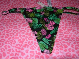 Victoria' Secret Sexy V-String G-String Skimpy Strappy Tropical Oasis XS S M Neu mit Etikett - Bild 1 von 3