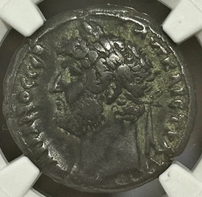 Hadrian BI Tetradrachm Yr 20 Nilus Crocodile NGC Ch VF 5/5 4/5 - Image 1 of 4