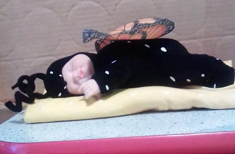 "Muñeco de felpa vintage 1998 Anne Geddes 9"" Baby Butterfly" Foto 1 de 3