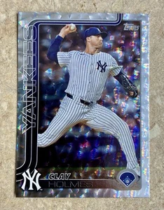2025 Topps Series 1 Clay Holmes SILVER FOILBOARD Parallel Yankees #292 - Picture 1 of 2