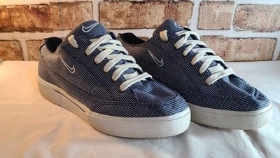 Tênis de lona vintage feminino Nike GTS anos 1990 tênis retrô azul branco excelente estado usado  - Imagem 1 de 4