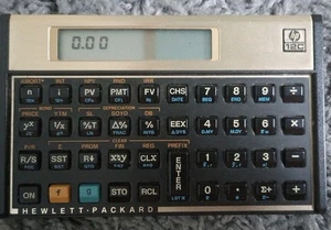 Vintage Hewlett Packard HP 12C Financial Business Calculator, Case Working Clean - Bild 1 von 3