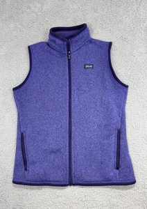 Patagonia Better Sweater Fleece Vest Women's L Purple Full Zip Pocket Outdoor - Picture 1 of 7