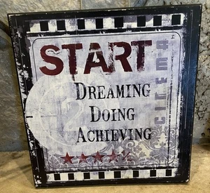 Start Doing Dreaming Achieving Cinema 4.5 Stars Heavy Wall Hanging  - Picture 1 of 2