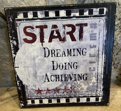Start Doing Dreaming Achieving Cinema 4.5 Stars Heavy Wall Hanging  - Image 1 of 2