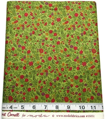 Vintage Holiday April Cornell BTY #35051 Moda Fabrics Cotton Quilt Craft Sew - Image 1 of 3