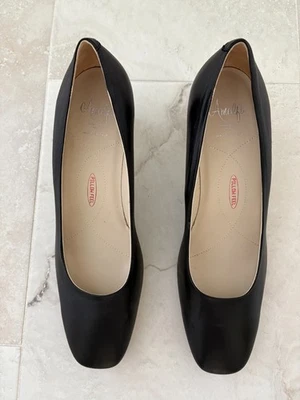 Tacones de cuero negros para mujer Amalfi by Rangoni - Hechos en Italia - Talla 12 medianos Foto 1 de 4