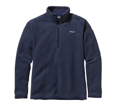 PATAGONIA Mujer GRANDE Mejor Suéter 1/4 Cremallera NUEVO AZUL MARINO Polar Pullover Nuevo con Etiquetas Foto 1 de 4