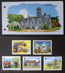 Guernsey Stamps: "Sark 450 Years - Fief to the Crown" MNH Presentation Pack 2015 - Picture 1 of 6