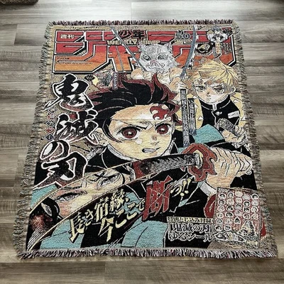 Manta tejida anime tapiz cazador de demonios Foto 1 de 4