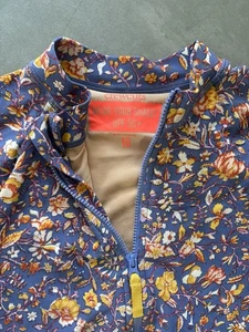 Crewcuts Girls One Piece Floral Print Rash Guard Swimsuit UPF 50 NWOT Beach - Picture 1 of 3
