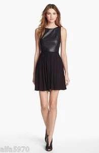 BAILEY 44 KUNSTLEDER FIT AND FLARE KLEID - NEU - Bild 1 von 1