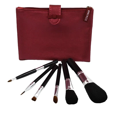 Borghese Makeup Natural Hair Brush Set Of 6 Zippered Case - Image 1 of 3
