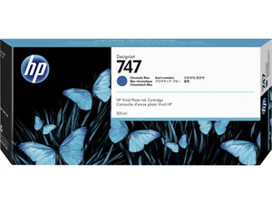 HP 747 300ml Chromatic Blue DesignJet Tintenpatrone, P2V85A - Bild 1 von 1