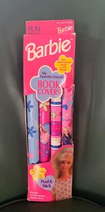 NEW BARBIE DOLL GIRLS CLUB BOOK COVERS SET OF 4 PEEL & STICK BY KITTRICH 1999 - Imagen 1 de 2