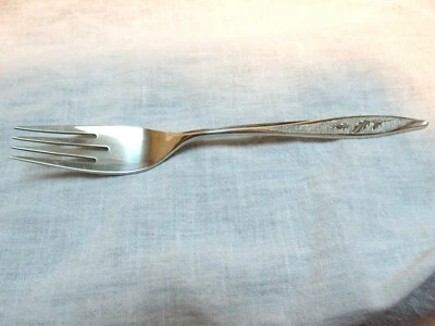 1965 Sterling Silver Heirloom Oneida  First Frost 7-1/2” Dinner Fork No. 3 - Image 1 of 4