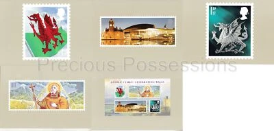 GB POSTCARDS PHQ CARDS USED REAR FDI NO. CGB4 2009 CELEBRATING WALES - Image 1 of 2