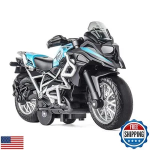 Diecast Motorcycle Toy - Pull Back Toy Cars with Sound and Light Toy,Motorcyc - Picture 1 of 5