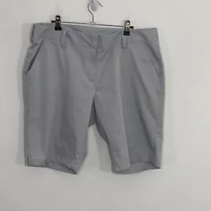 Adidas Climalite Womens Shorts 16 Gray Golf Bremuda Stretch Performance - Picture 1 of 15