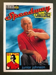 Upper Deck 1996 Collector's Choice Speedway Challenge Junior Johnson #120 quasi nuovo - Foto 1 di 4