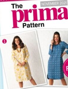 Loose Fit DAY DRESS Pull On Prima Sewing Pattern 6 8 10 12 14 16 18 20 22 24