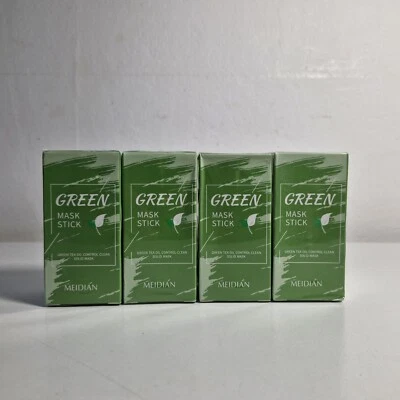Green Tea Deep Cleanse Clay Mask Stick 4 pack - Blackhead Remover & Moisturising - Image 1 of 4