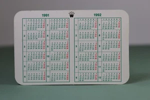 ROLEX - Kalender Grün/Grün Calendar 1991/ - Picture 1 of 2