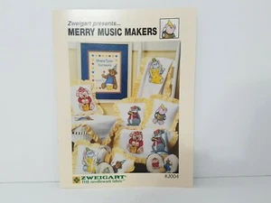 Zweigart MERRY MUSIC MAKERS Cross Stitch Booklet with Patterns - Picture 1 of 6