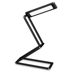 Lámpara de noche plegable con cabeza giratoria de aluminio color negro - Imagen 1 de 7
