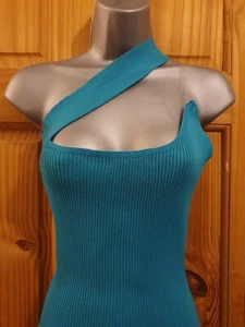 I SAW It FIRST strukturiertes geripptes Bodycon-Kleid, blau, Gr. S. Neu. UVP: 30£ - Bild 1 von 6