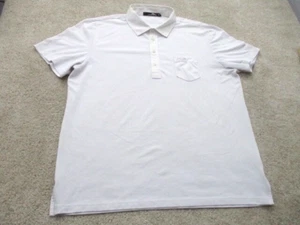Ralph Lauren RLX Short Sleeve Mesh Performance Polo Shirt Mens X Large White - Picture 1 of 8