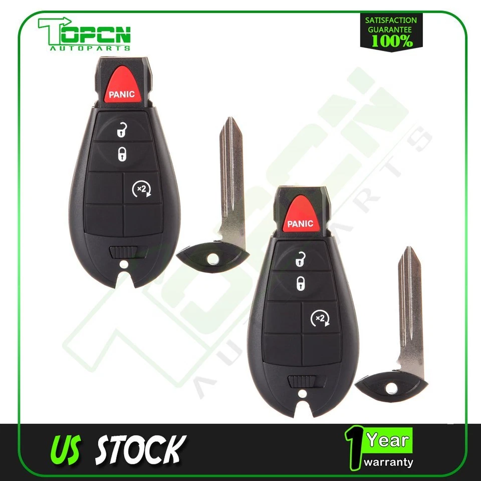 2 Para RAM 1500 2500 3500 2010 2011 2012 Entrada sin llave Control remoto Coche Llavero Foto 1 de 4