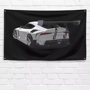 For Toyota Supra MK5 Enthusiast 3x5 ft Flag Dad Birthday Gift Banner - Picture 1 of 1