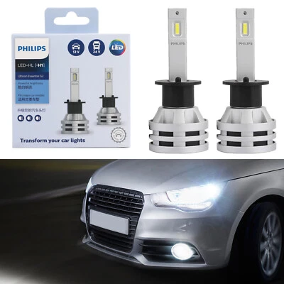 For Philips H1 Led Ultinon Essential Car White Headlight Bulbs 6500K 19W 2Pcs Foto 1 de 4