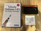 Sega Master System Missile Defence 3D PAL - Inlay Is Home Printed - Tested