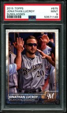 2015 TOPPS #675 JONATHAN LUCROY BREWERS SUNGLASSES POP 2 PSA 9