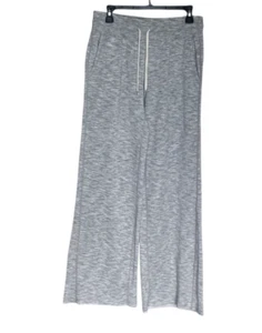 Zella Medium M grau hell meliert weiche Modalmischung friedlich weites Bein Jogginghose - Bild 1 von 6