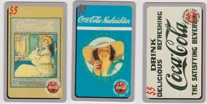 3 different $5 Coca Cola Phone Cards #'d Sprint US 1995 COKE Limited Phonecards - Picture 1 of 2