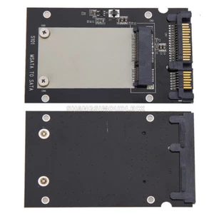Mini Pcie PCI-E SSD mSATA to 2.5" SATA3 Convertor mSATA-SATA Adapter Card Black - Bild 1 von 5